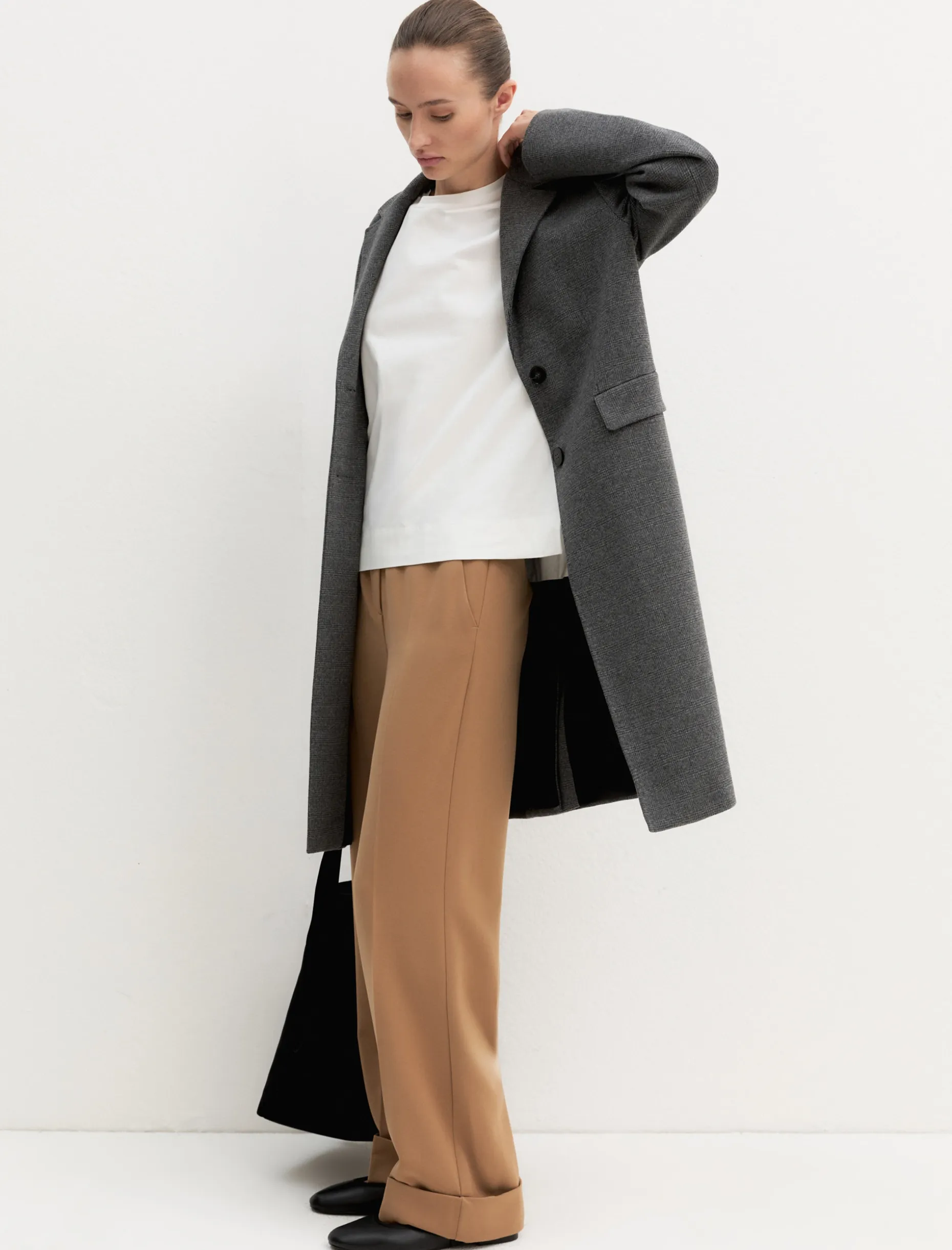 Pantalone in twill stretch - CAMMELLO