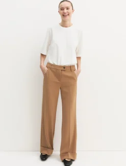 Pantalone in twill stretch - CAMMELLO