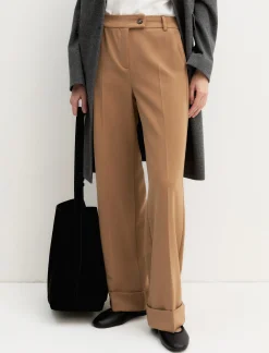 Pantalone in twill stretch - CAMMELLO