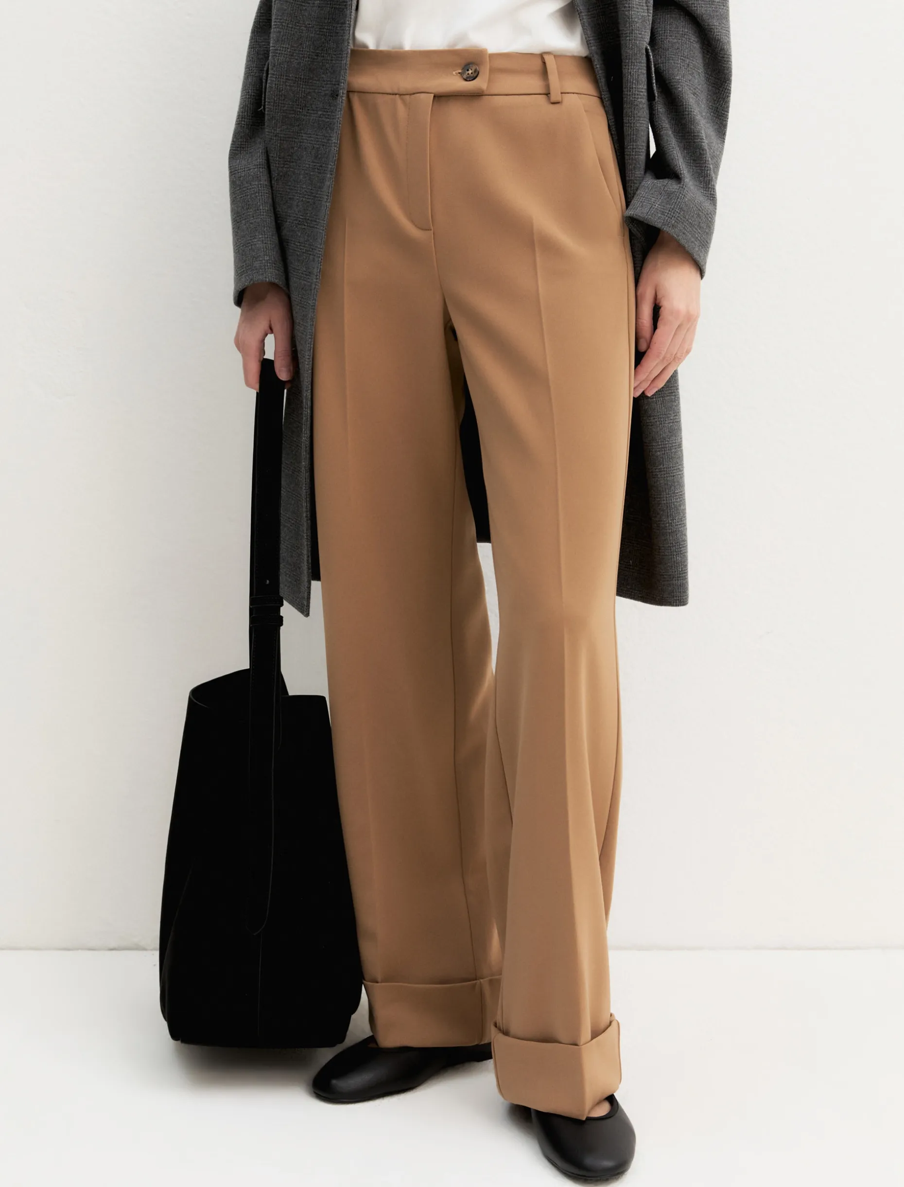 Pantalone in twill stretch - CAMMELLO