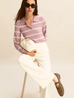 Pantalone ampio in jersey - BIANCO