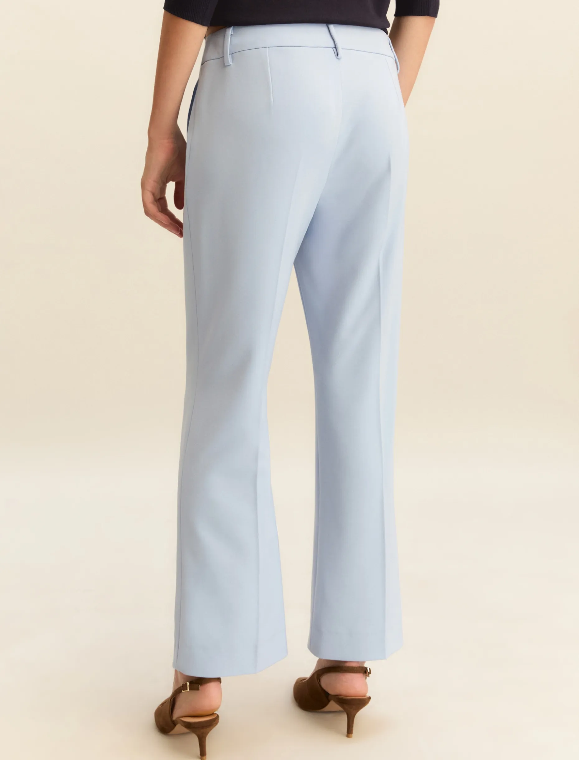 Pantalone in twill stretch - AZZURRO