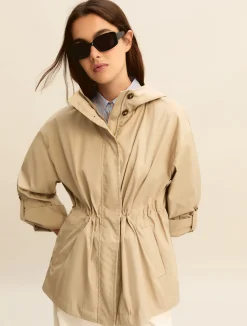 Parka corto antigoccia - BEIGE