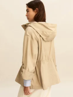 Parka corto antigoccia - BEIGE