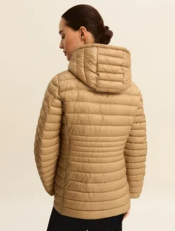 Piumino antigoccia con trapuntatura - CAMMELLO