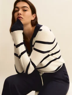 Polo aderente in viscosa stretch - BIANCO BLU