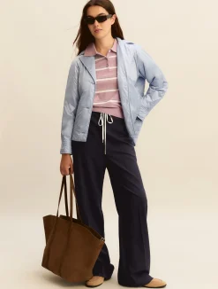Polo con lurex e paillette - LAVANDA