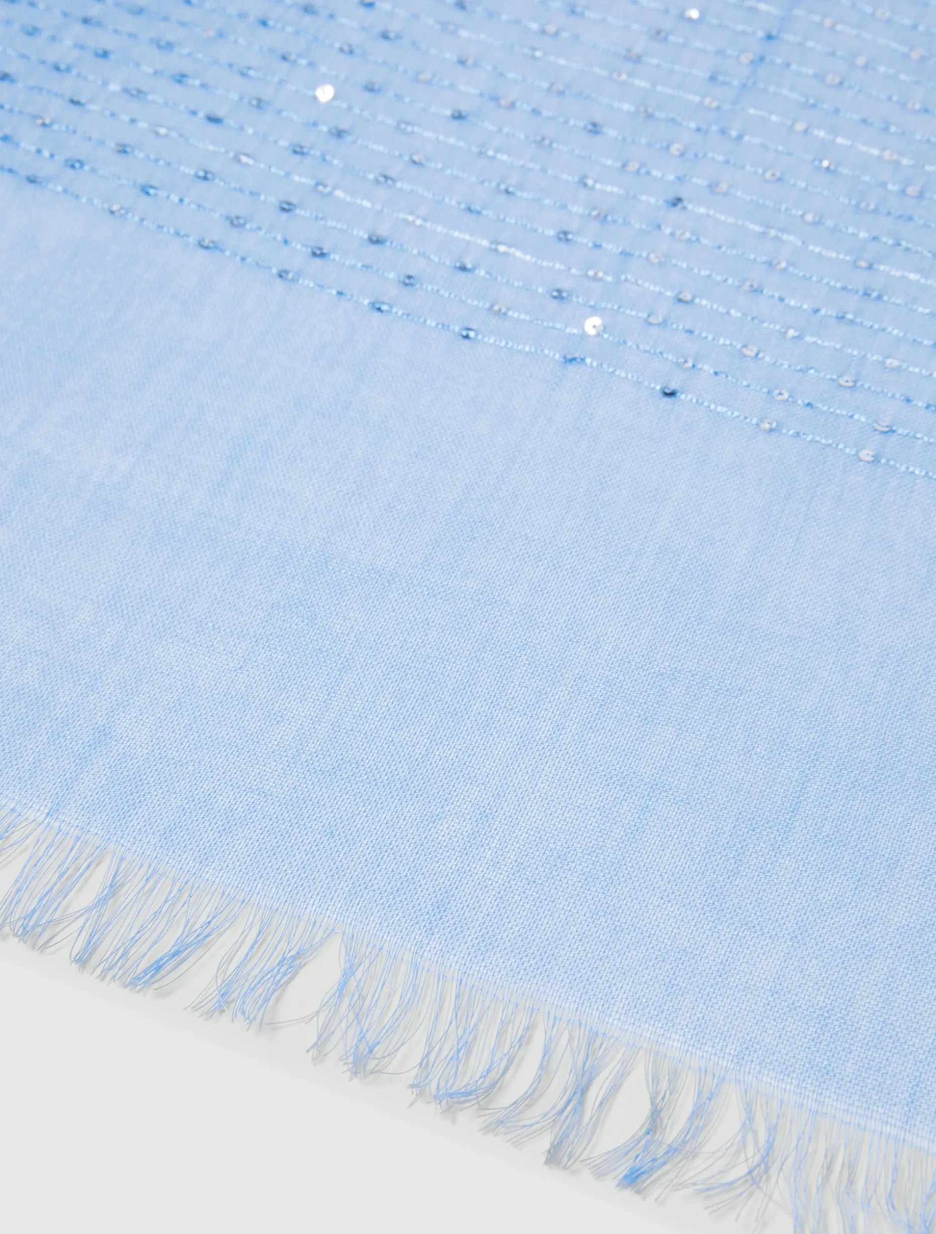 Sciarpa con paillette - AZZURRO