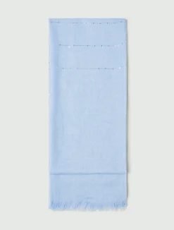 Sciarpa con paillette - AZZURRO