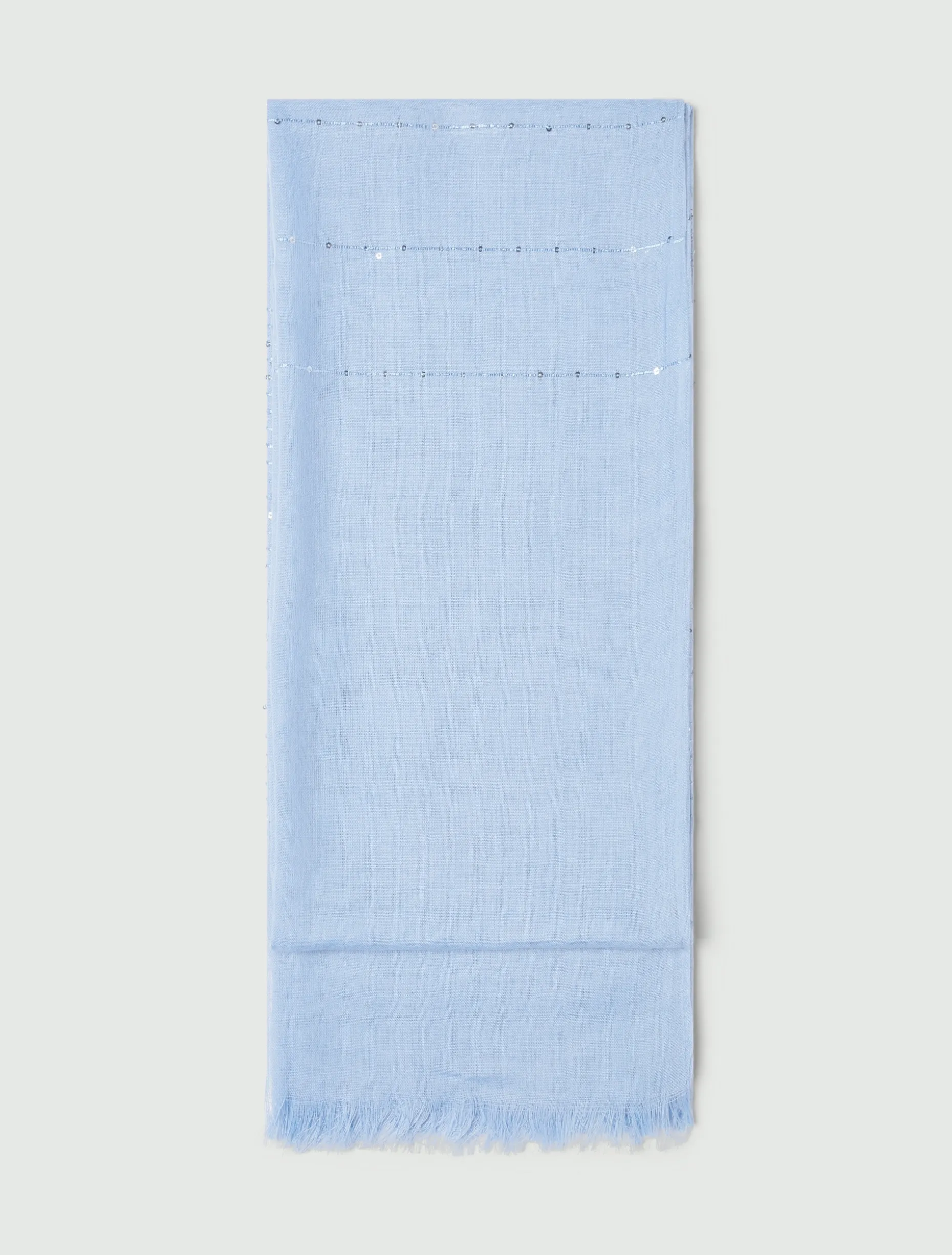 Sciarpa con paillette - AZZURRO