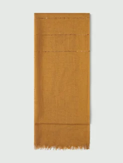 Sciarpa con paillette - CAMMELLO