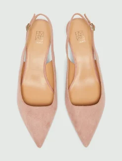 Slingback con tacco sottile - ROSA