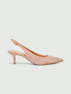 Slingback con tacco sottile - ROSA