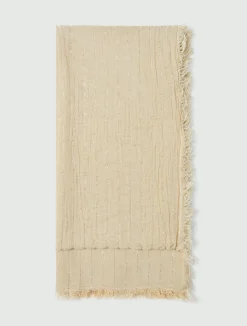 Stola con filo di lurex - BEIGE