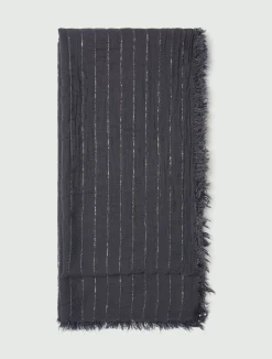 Stola con filo di lurex - NAVY