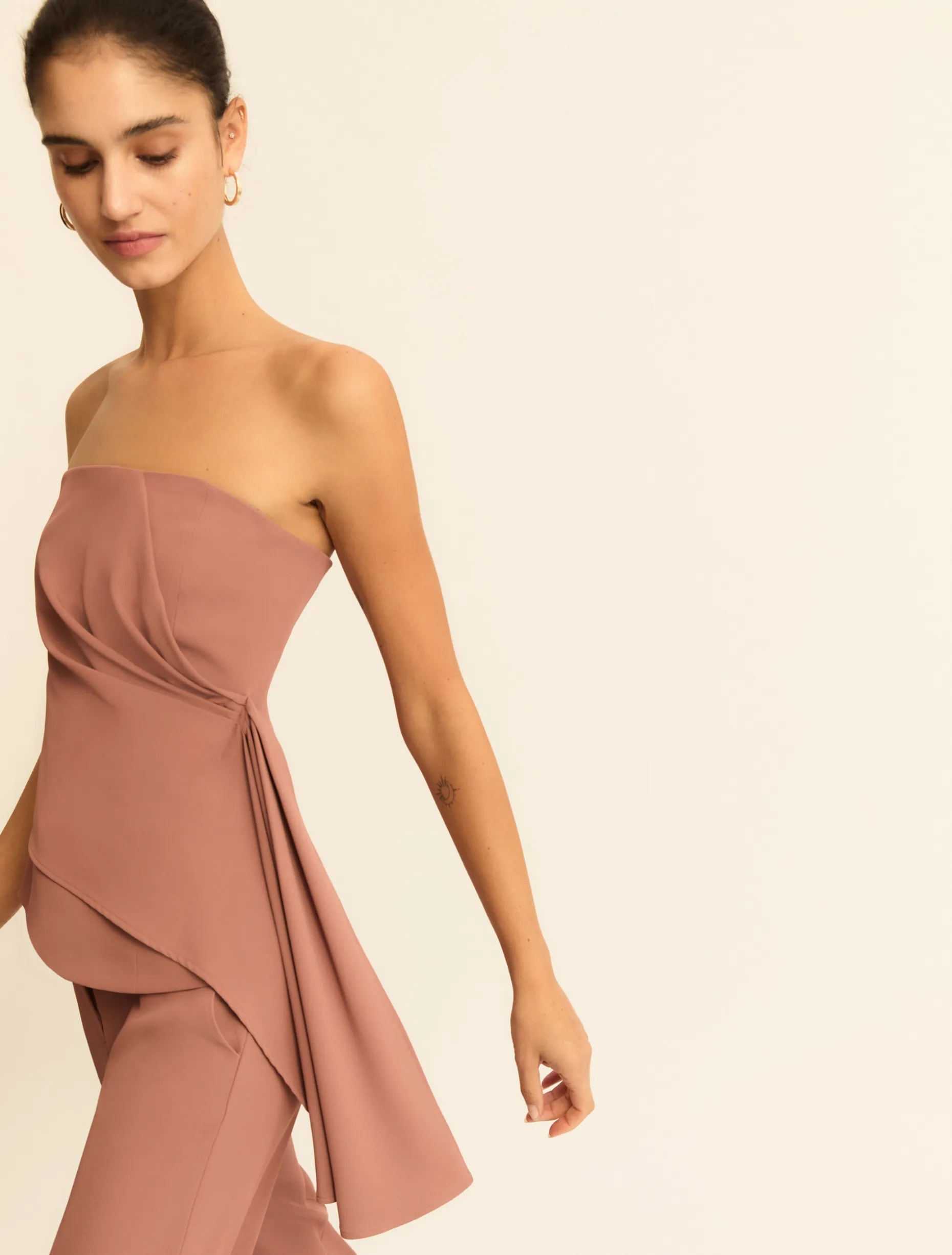 Top a bustier asimmetrico - MALVA