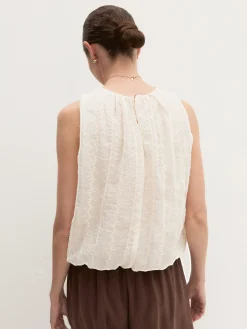 Top smanicato a palloncino - PANNA
