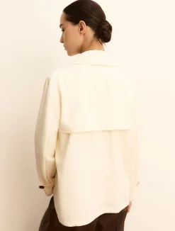 Trench doppiopetto in gabardina antigoccia - BIANCO LANA