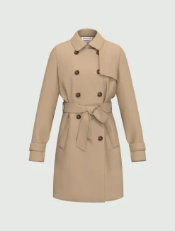 Trench in cotone stretch - BEIGE