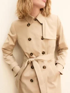 Trench in cotone stretch - BEIGE