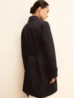 Trench monopetto antigoccia - BLU