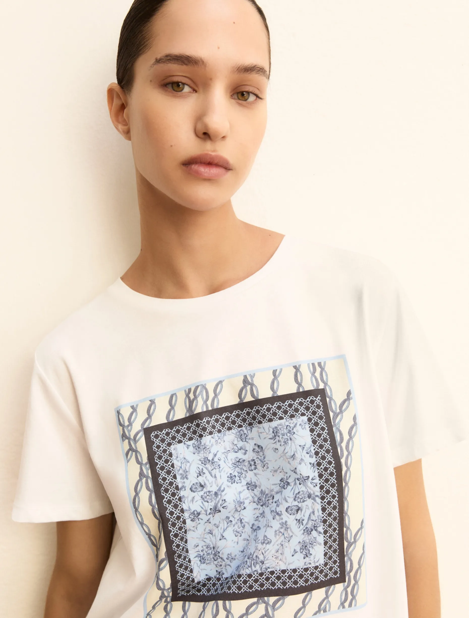 T-shirt con stampa - BLU