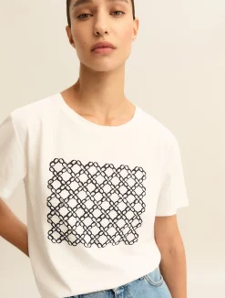 T-shirt con stampa - BLU