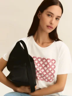 T-shirt con stampa - ROSSO