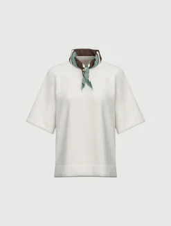 T-shirt in cotone stretch - BIANCO