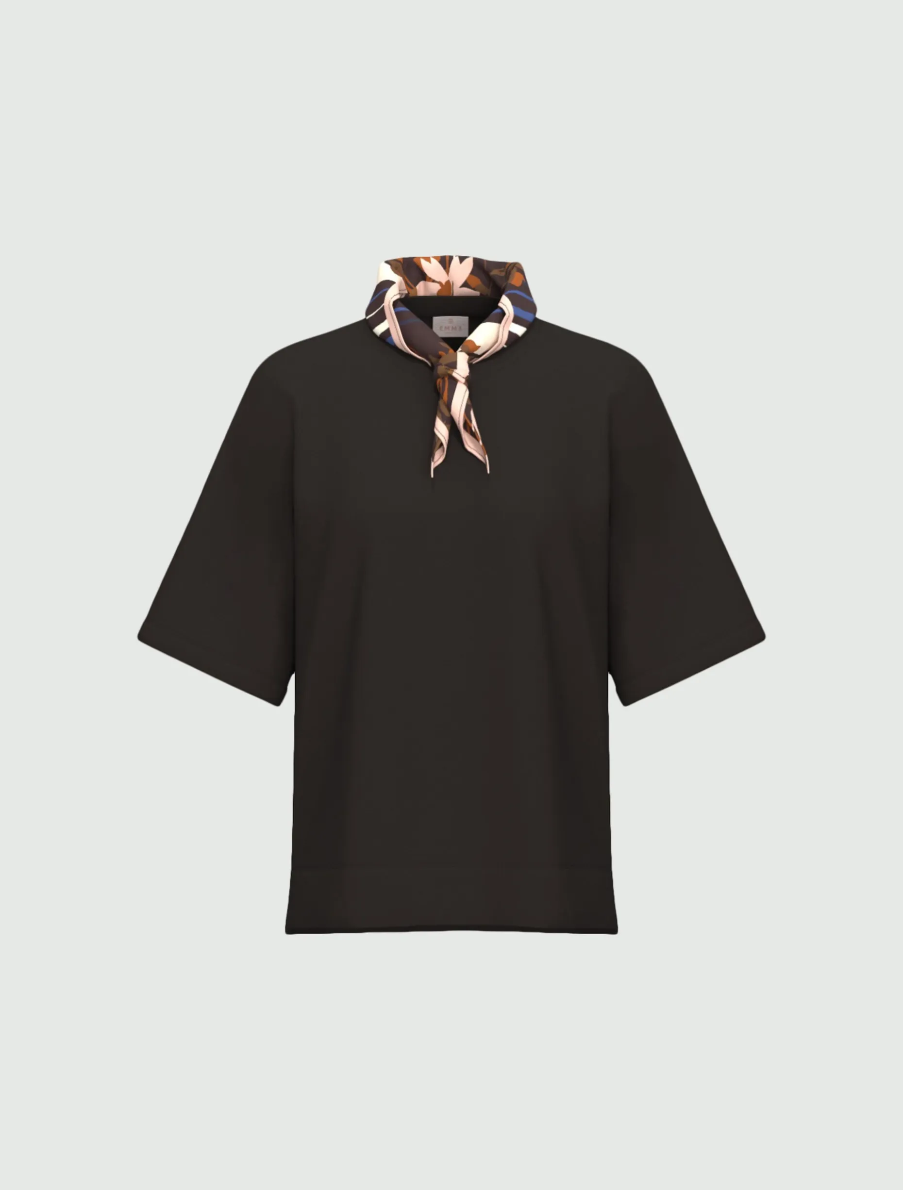 T-shirt in cotone stretch - TESTA DI MORO