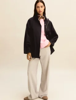 T-shirt in jersey con foulard - ROSA