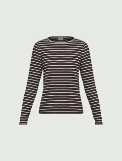 T-shirt in viscosa stretch - MARRONE