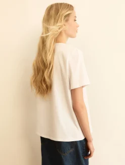 T-shirt stampata - BIANCO LANA