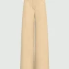 5 tasche ampio in raso stretch - BEIGE