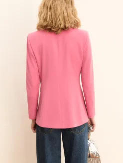 Blazer doppiopetto stretch - ROSA ANTICO